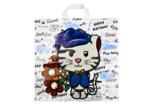 Пакет петля Тико 42х44 Кот в кепке /6уп х 50шт/ ПВД 40мкм (300шт)