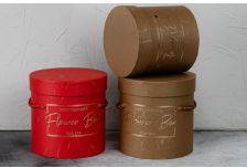 Набор подарочных коробок 1/2 шт ЦИЛИНДР  МИНИ. ОДНОТОННЫЙ FLOWER BOX