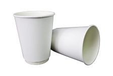 Бум стакан ИнтроПластик 0,350л диам 90мм ГН Белый(без печати) 2-х слойн.  /12уп * 50шт/ (600шт)