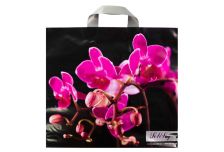 Пакет петля  Серикоф 34х37 Орхидея премиум /16уп х 25шт/ ПВД 95мкм (400шт) петля