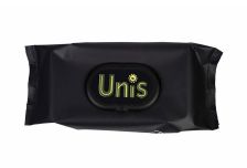 Салфетки влажные Unis (48шт) антибактериальные Perfume Black (20уп)
