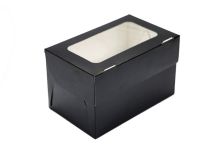 ОСК/OSQ Короб под маффины СupCake  2шт Черный (200шт)