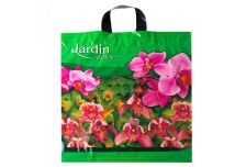 Пакет петля  Интерпак 44х44 Райский сад  /10уп х 25шт/ ПВД 70мкм (250шт)