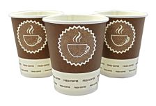 Бум стакан ГринПак 0,185л диам 73мм ГН Кофе коричневый кружка  /20уп * 50шт/ (1000шт)
