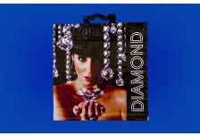 Пакет петля  Интерпак 44х44 Диаманд /20уп х 25шт/ ПВД 70мкм (500шт)