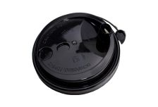 Крышка для стак. Покров д.80мм (0,250/0,330л) черная (20уп х50шт)  (1000шт)