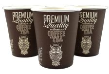 Бум стакан ГринПак 0,185л диам 73мм ГН Сова баклажан  /20уп * 50шт/ (1000шт