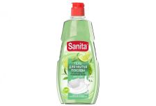БХ Гель для мытья посуды от засохшей пищи и жира САНИТА Матча и лайм, 450гр (20шт/кор) Ступино