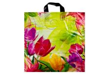 Пакет петля  АП 45х45 Тюльпаны /6уп х 50шт/ ПВД (300шт)