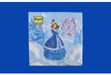 НГ Салфетки 33х33, 20 шт,2 сл. БОГЕТ (15 уп) НГ НОВОГОДНЯЯ ФЕЯ