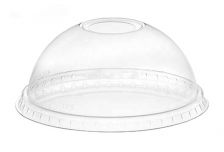 Крышка прозрачная купол Pet (пэт) Упакс-Юнити с отверстием д. 95  (20упх50шт)  (1000шт)