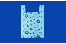 Пакет майка Ольга и К 40х60 Звезда синяя /20уп х 50шт/  30кг 12гр  (1000шт)