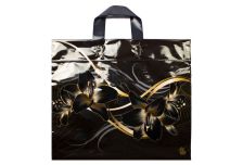 Пакет петля  Тико 34х40 Золотые лилии /6уп х 50шт/ ПВД 70мкм (300шт)