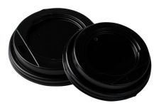 Крышка для стак. Виридо д.90мм (0,300/0,350л) черная  (10уп х 100шт) (1000шт)