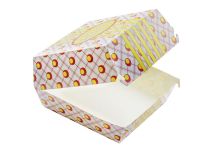 Короб под гамбургер 120x120х70 желтый (300шт)