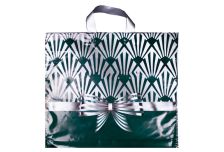 Пакет петля Тико 34х40 Изумрудные ромбы /6уп х 50шт/ ПВД 70мкм (300шт)