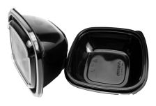 Салатник УК-250Т-01 дно черное ПЭТ   250мл   /124*124*39/   Каштан   (960шт)