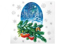 НГ Салфетки 33х33 2-х сл. (ЛИЛИЯ) 20 л/15шт 