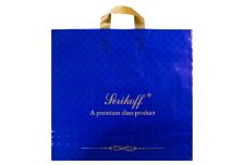 Пакет петля  Серикоф 45х43 Велюр синий /16уп х 25шт/ ПВД 100мкм (400шт) петля