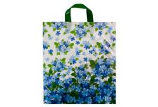 Пакет петля  Тико 42х38 Незабудки /10уп х 50шт/ ПВД 37мкм (500шт) петля