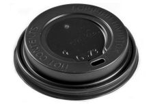 Крышка для стак. АгроЭкоДом  д.73мм (0,180л)  черная  (10уп х 100) (1000шт)