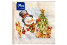 НГ Салфетки 33х33 3-х сл. (PERO Prestige) 20 л/12шт 