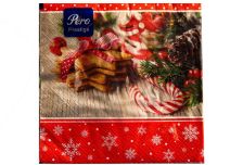 НГ Салфетки 33х33 3-х сл. (PERO Prestige) 20 л/12шт 