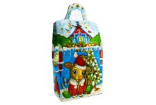 Подарочная упаковка 1000г НГ  ЗАМОК СНЕЖОК (150шт) Символ бык