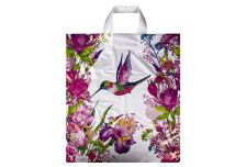 Пакет петля  Тико 42х38 Колибри в ирисах /10уп х 50шт/ ПВД 37мкм (500шт) петля