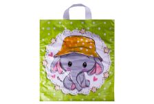 Пакет петля  Тико 42х38 Слоник в панамке /6уп х 50шт/ ПВД 37мкм (300шт) петля