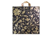 Пакет петля  Серикоф 40х40 Узор золото/16уп х 25шт/ ПВД 95мкм (400шт) петл