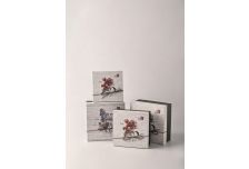 Набор подарочных коробок 1/3 КВАДРАТ ЦВЕТЫ ВИНТАЖ