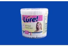 Ватные палочки LURE в стакане 200 (36уп) Коттон