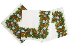 НГ Салфетки 33х33, 15 шт,2 сл. PLUSHE (30 уп) НГ НОВОГОДНИЙ ОРНАМЕНТ