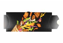 Фастфуд короб ролл/шаурма 231*70*30 Black FOOD (КБ) /8уп*50шт/ (400 шт)