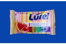Салфетки влажные LURE антибакт. эффект (15шт) Микс 4 вида (110уп)