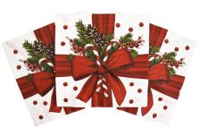 НГ Салфетки 33х33, 18 шт,3 сл. PLUSHE (34 уп) НГ ПОДАРОК