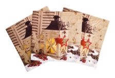 НГ Салфетки 33х33, 18 шт,3 сл. PLUSHE (34 уп) НГ ФОНАРИК