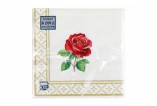 Салфетки 33х33 3 - слойн. Art Bouquet 20 шт (12 уп) Романтическая роза