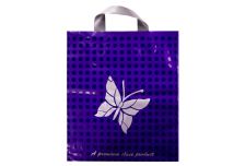 Пакет петля  Серикоф 30х34 Бабочка фиолетовый /14уп х 50шт/ ПВД 90мкм (700шт) петля