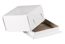 Короб картонный д/тортов 240х240х220 белый (50шт)