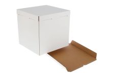 Короб картонный д/тортов 300х300х300 белый (20шт)