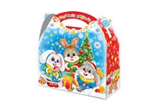 Подарочная упаковка 1500г НГ  ДРУЗЬЯ (140шт) Символ Заяц