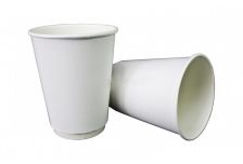 Бум стакан Виридо 0,400л диам 90мм ГН Ударник белый  2-х слойн. /16уп * 15шт/ (240шт)