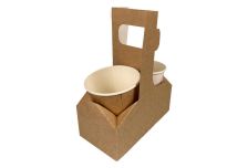 ОСК держатель картонный для 2-х стаканов Cupholder DOUBLE 180х90х50 (450шт)