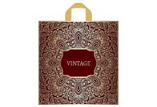 Пакет петля  Тико 42х44 Золотой винтаж /6уп х 50шт/ ПВД 70мкм (300шт) петля