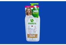 СИНЕРГЕТИК БИО мыло жидкое дозат. д/рук Миндальное молочко 500мл (25шт/кор)