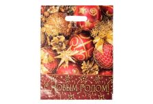 Пакет выруб  НГ Интерпак 30х40 Звездный салют /20уп х 50 шт/ (1000шт)