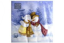 НГ Салфетки 33х33, 20 шт,3 сл. БОГЕТ (12 уп) НГ ВСТРЕЧА ДРУЗЕЙ