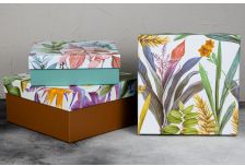 Набор подарочных коробок 1/3 Квадрат ЯРКИЕ ЛИСТЬЯ